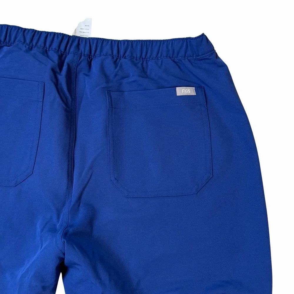 NWT FIGS Technical Collection Cairo Cargo Scrub Pants Navy Blue Sz Large PO#7068